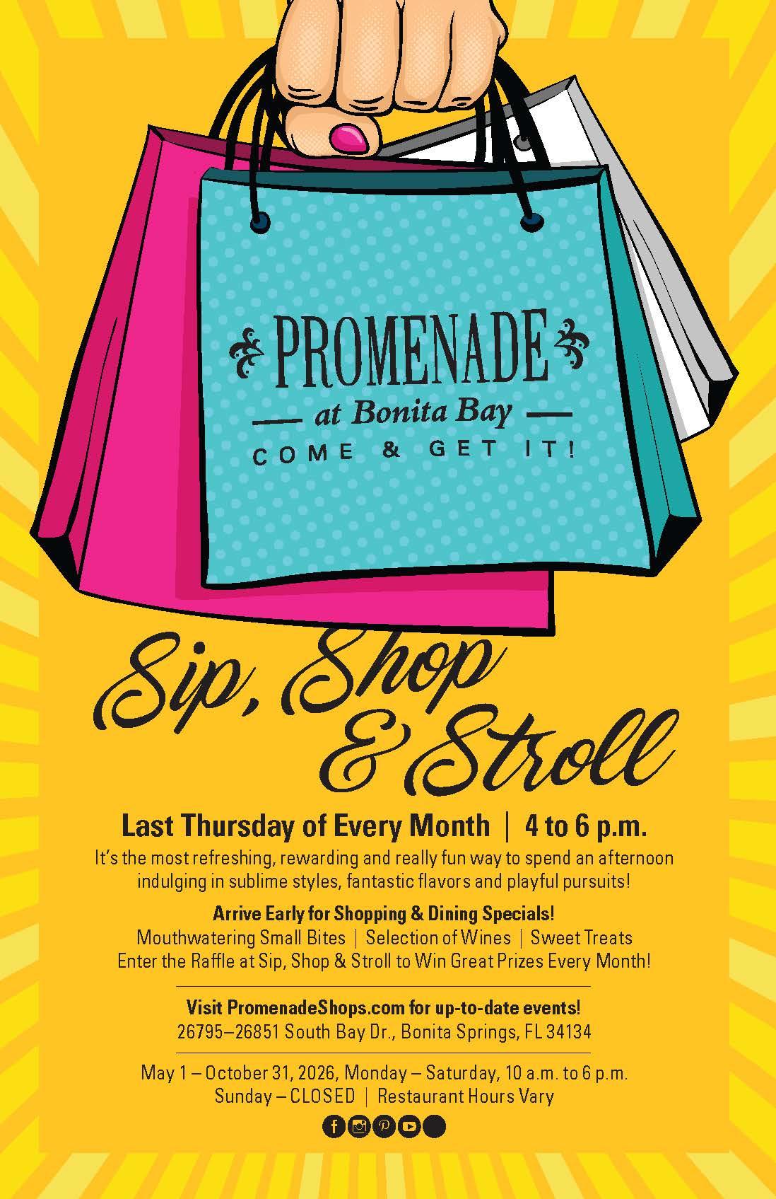 Sip, Shop and Stroll at the Promenade at Bonita Bay