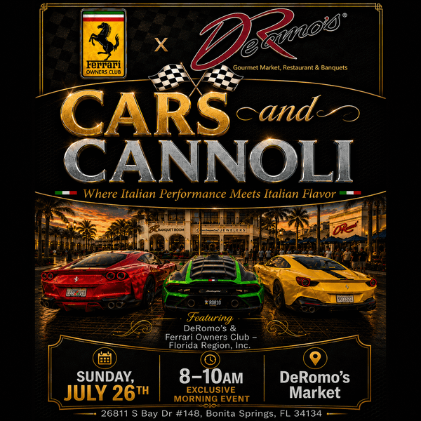 Cars and Cannolis featuring Ferrari Owners Club Florida Region Inc