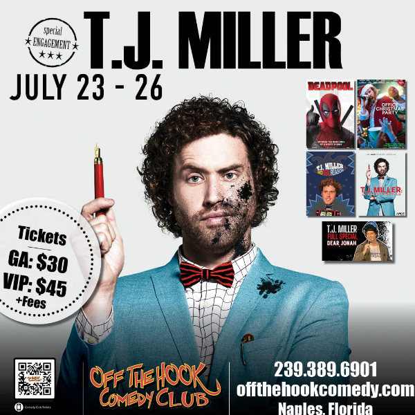 Comedian T.J. Miller Live in Naples, Florida!