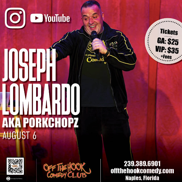 Comedian Joseph Lombardo AKA Porkchopz Live in Naples, Florida!