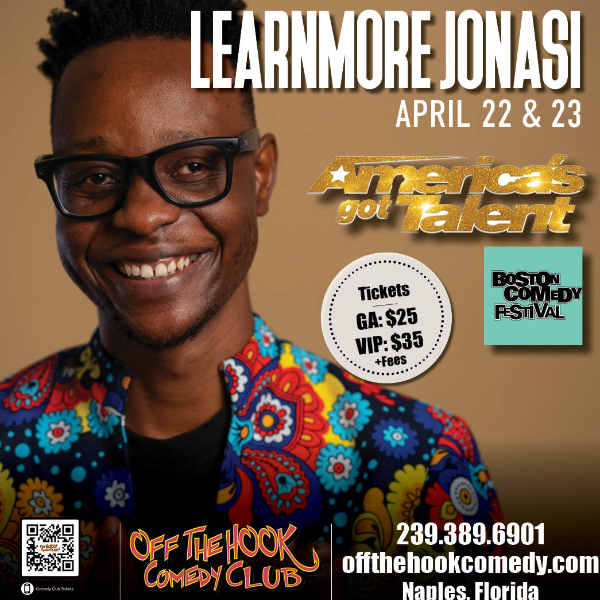 Comedian Learnmore Jonasi Live in Naples, Florida!