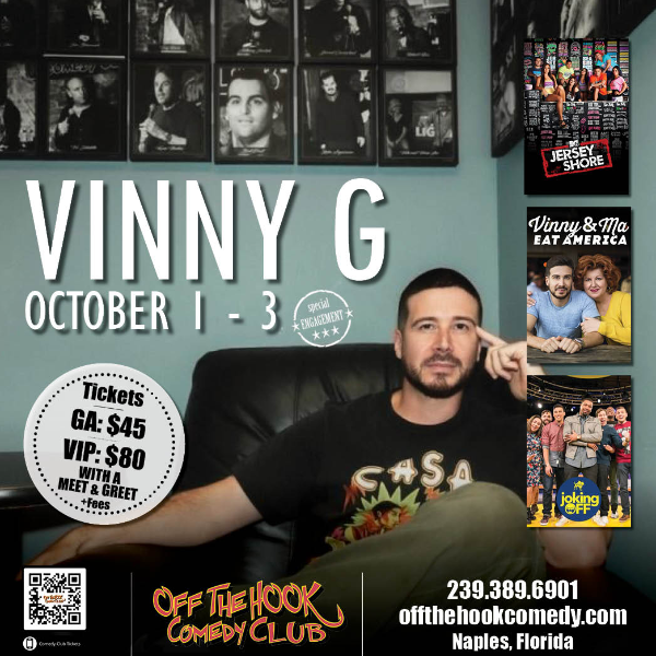 Comedian Vinny G Live in Naples, Florida!