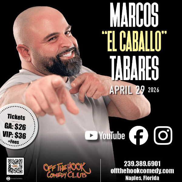 Comedian Marcos Tabares Live in Naples, Florida!