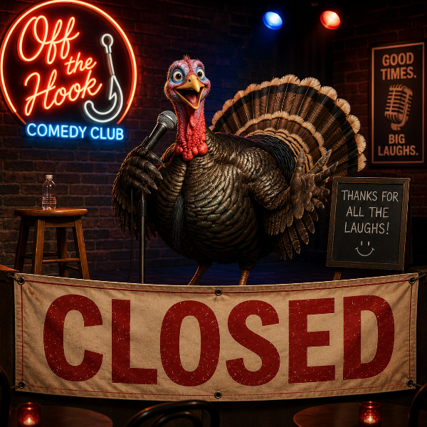 Off the Hook Comedy Club is Closed for Thanksgiving!