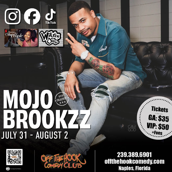 Comedian Mojo Brookzz Live in Naples, Florida!