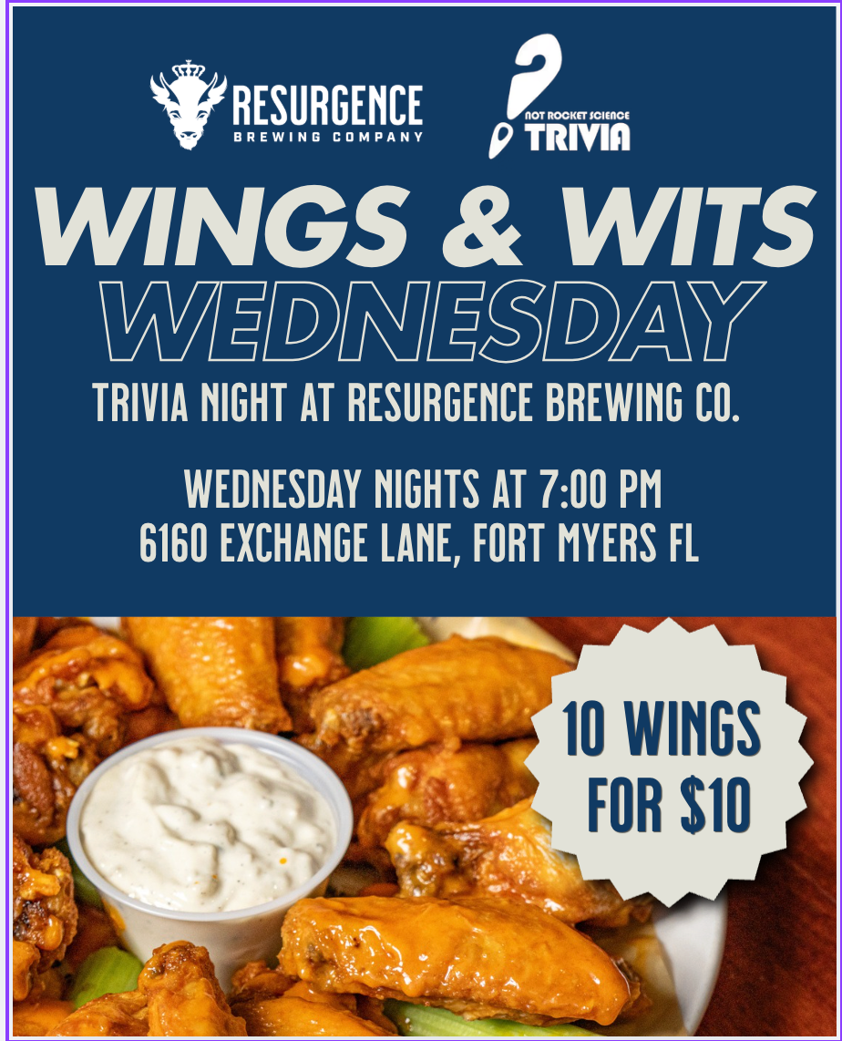 Wings and Wits Wednesday: Trivia Night