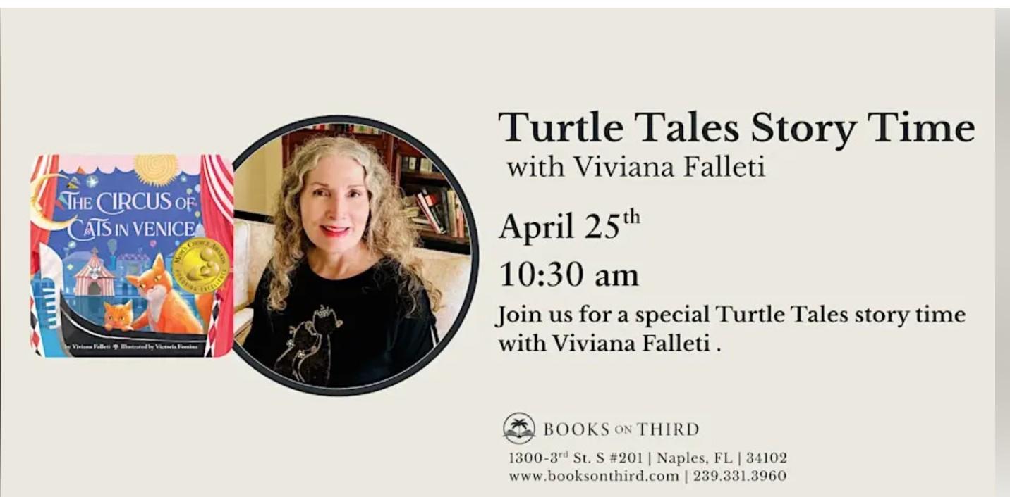 Turtle Tales Storytime with Guest Author Viviana Falleti | Books on Third