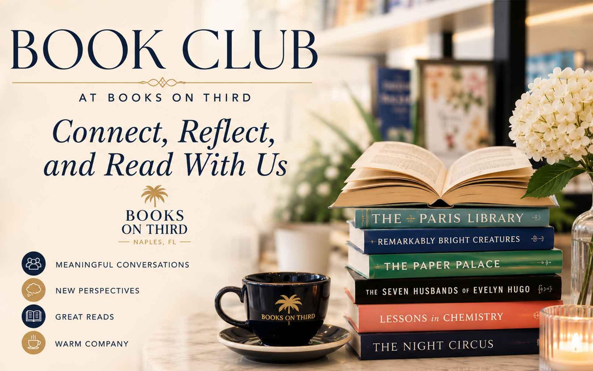 Connect, Reflect, and Read With Us | Book Club at Books on Third