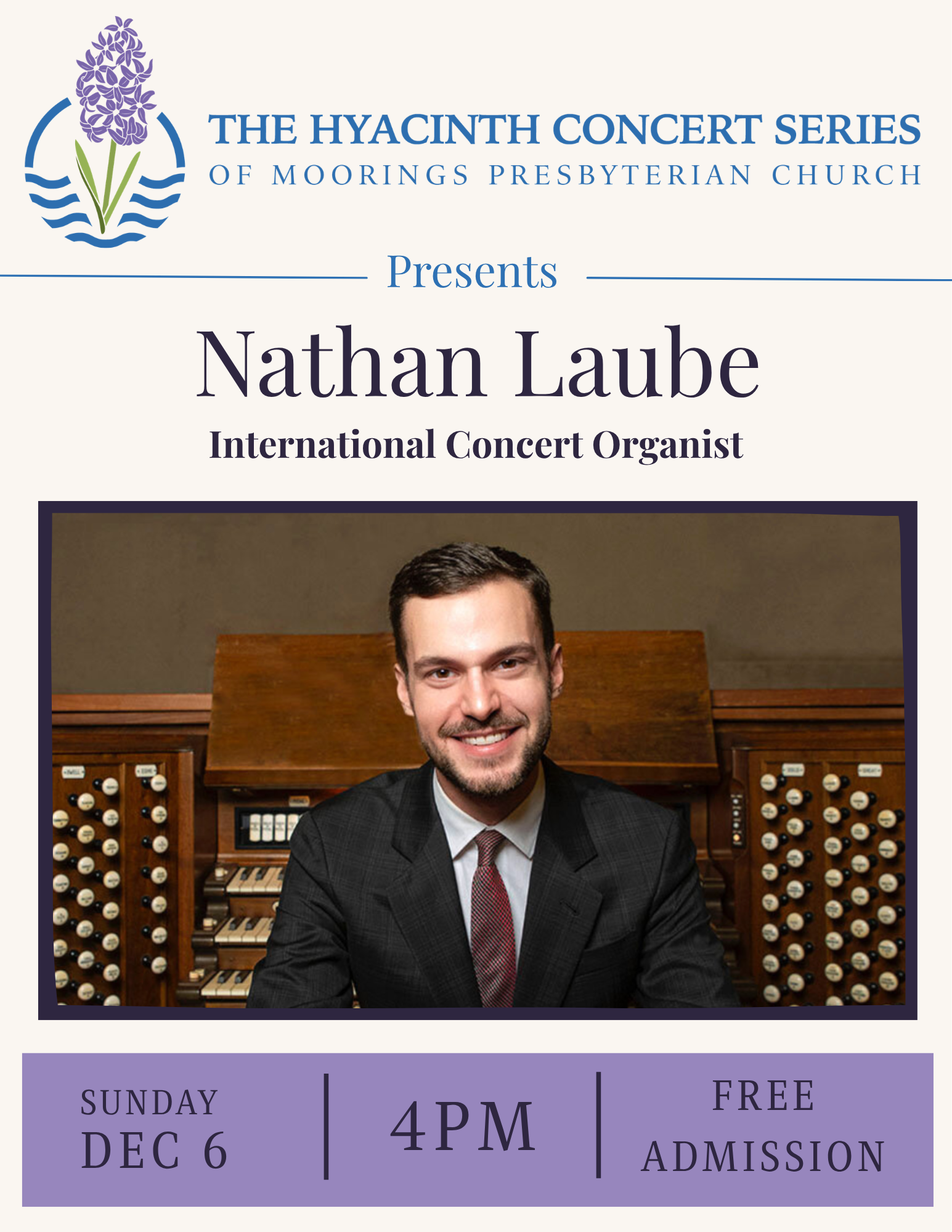 Nathan Laube, International Concert Organist
