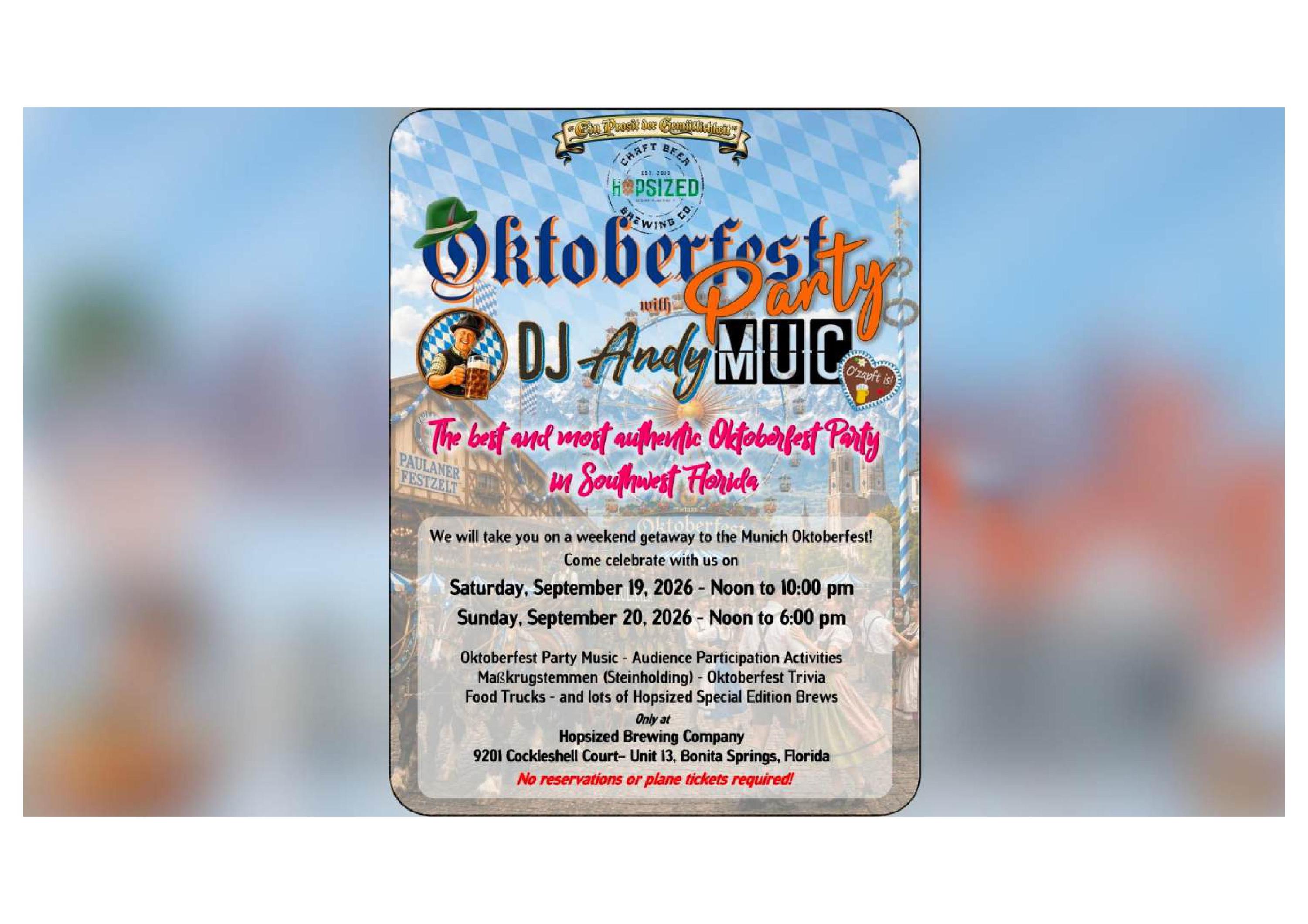 5th Annual Oktoberfest Party